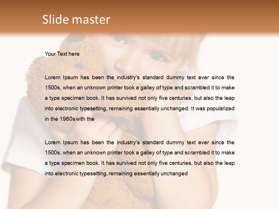 Dziecko Ryzyka Dysleksji W Przedszkolu PowerPoint Template