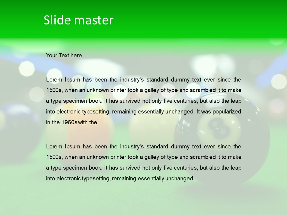 Billiard PowerPoint Template