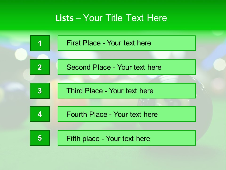 Billiard PowerPoint Template