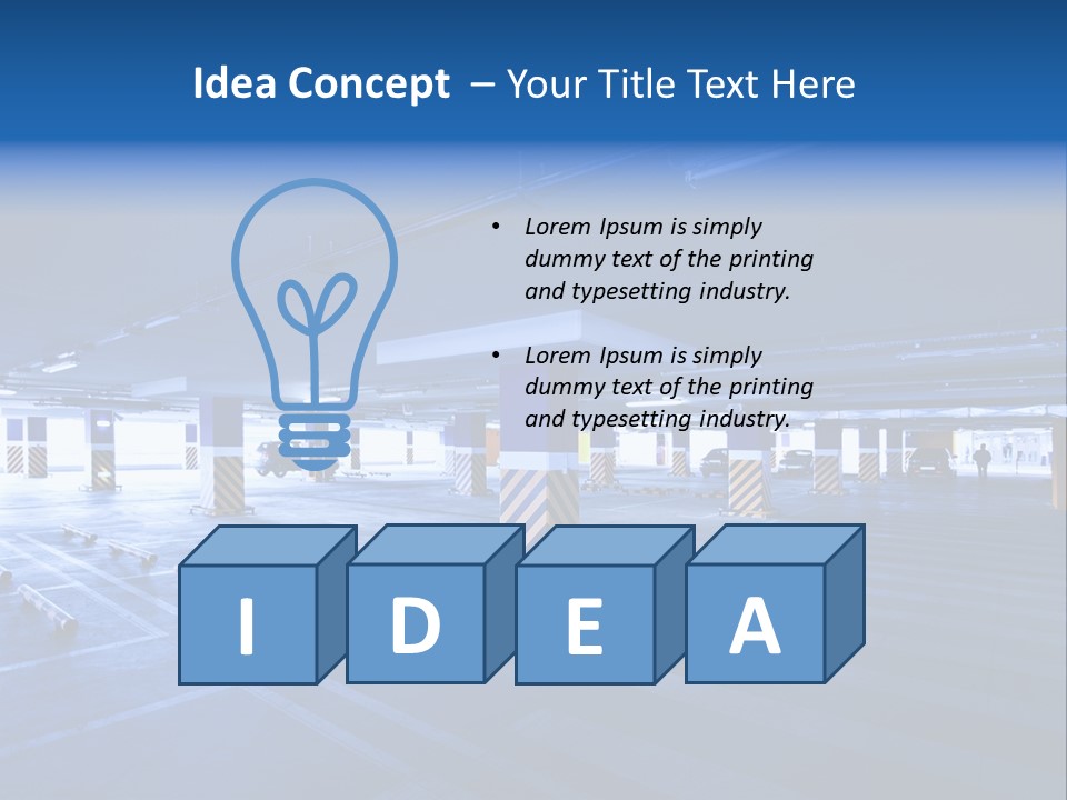 Shopping Illuminated Neon PowerPoint Template