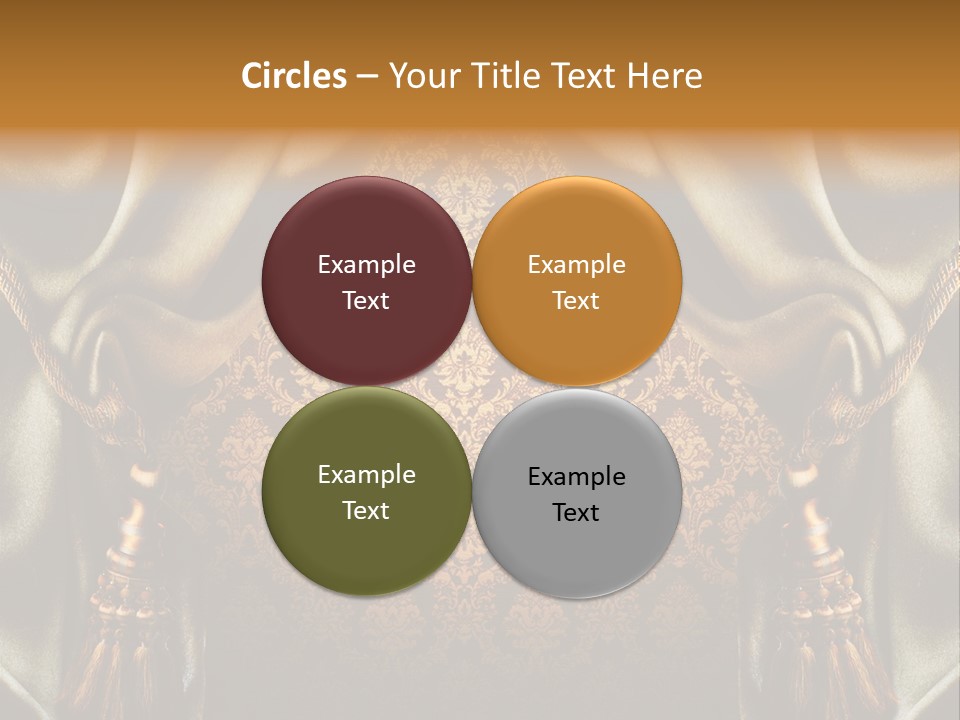 Curtains Vector PowerPoint Template