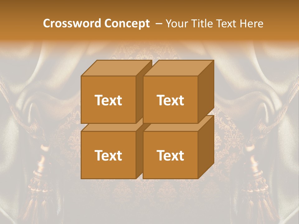 Curtains Vector PowerPoint Template