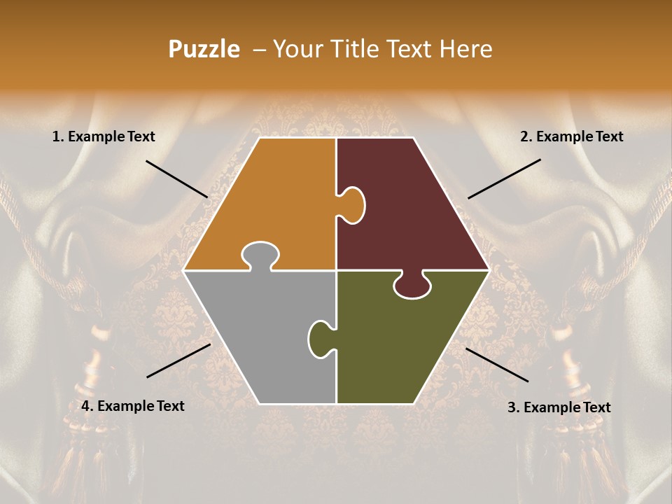 Curtains Vector PowerPoint Template