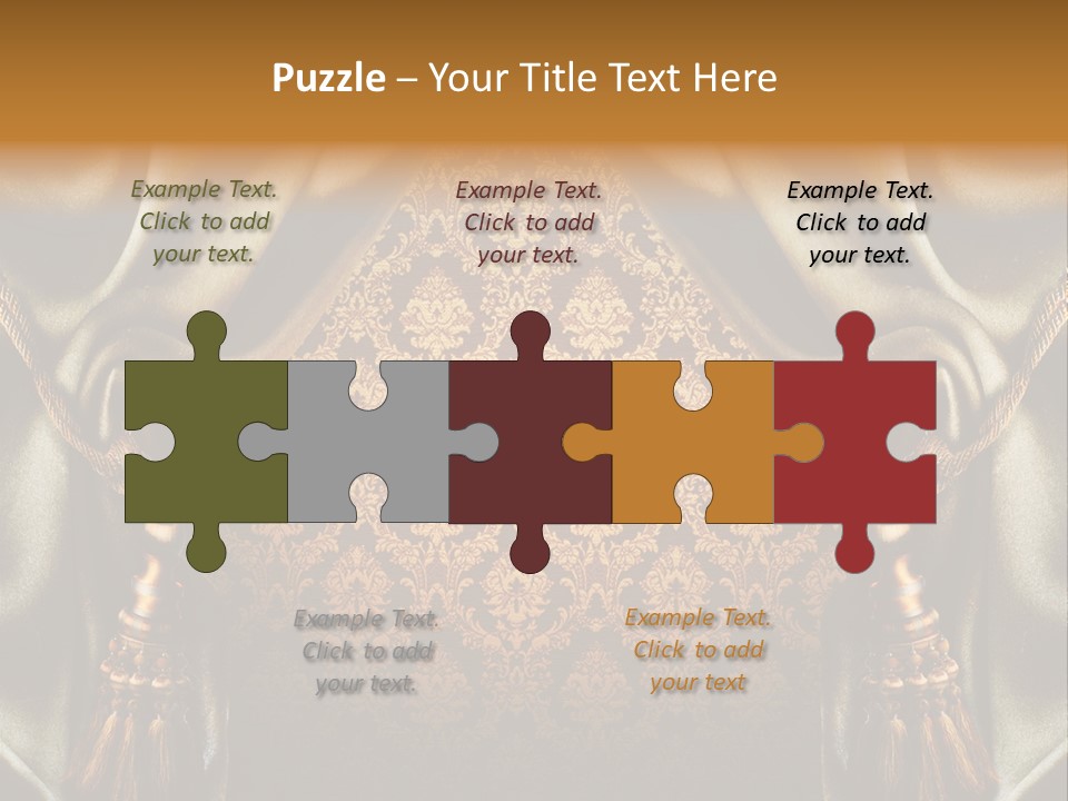 Curtains Vector PowerPoint Template