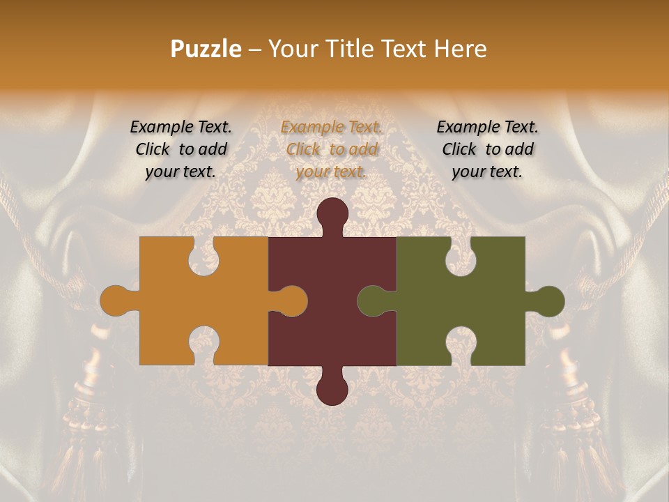 Curtains Vector PowerPoint Template