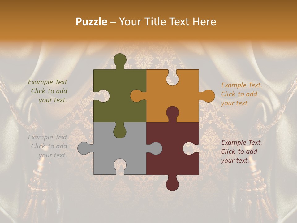 Curtains Vector PowerPoint Template