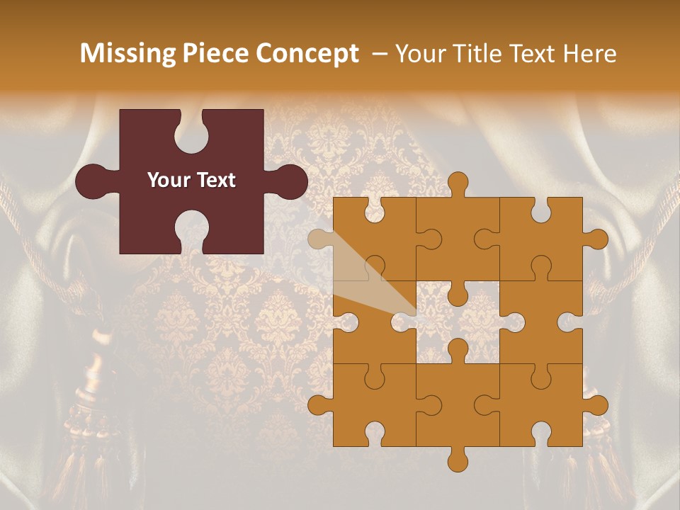 Curtains Vector PowerPoint Template