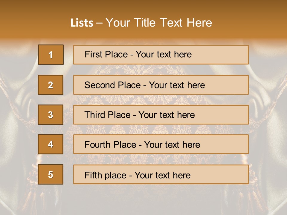 Curtains Vector PowerPoint Template