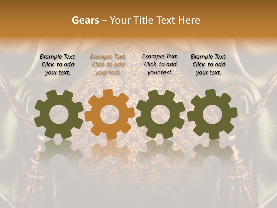 Curtains Vector PowerPoint Template