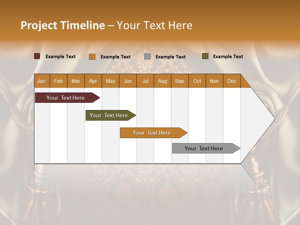 Curtains Vector PowerPoint Template