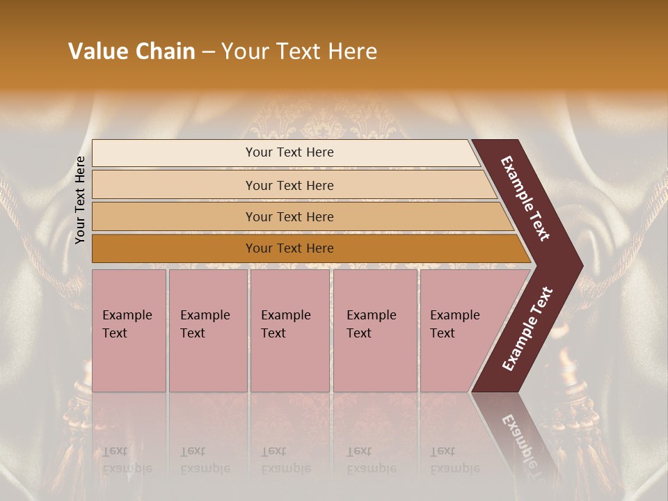 Curtains Vector PowerPoint Template