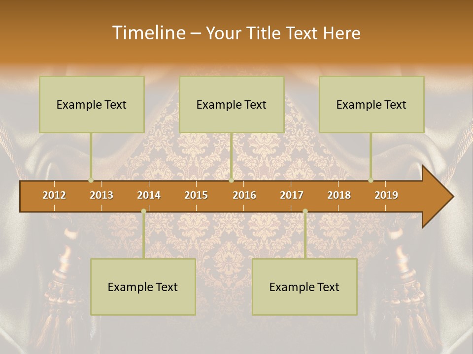 Curtains Vector PowerPoint Template