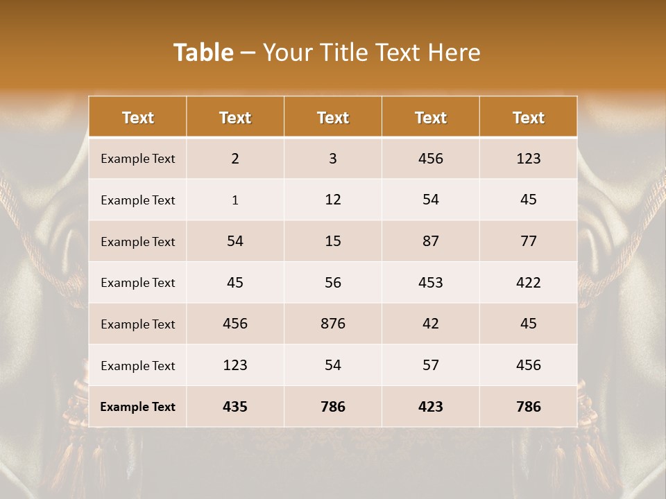 Curtains Vector PowerPoint Template