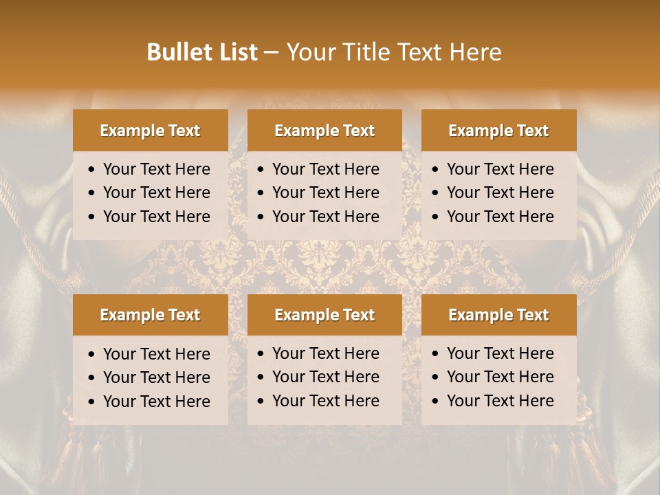 Curtains Vector PowerPoint Template