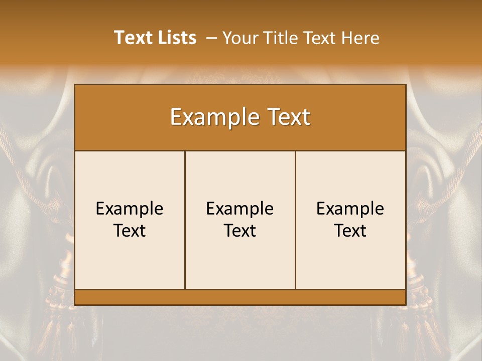 Curtains Vector PowerPoint Template