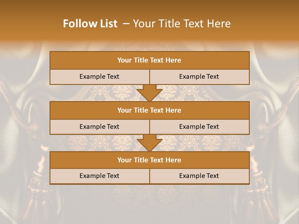 Curtains Vector PowerPoint Template