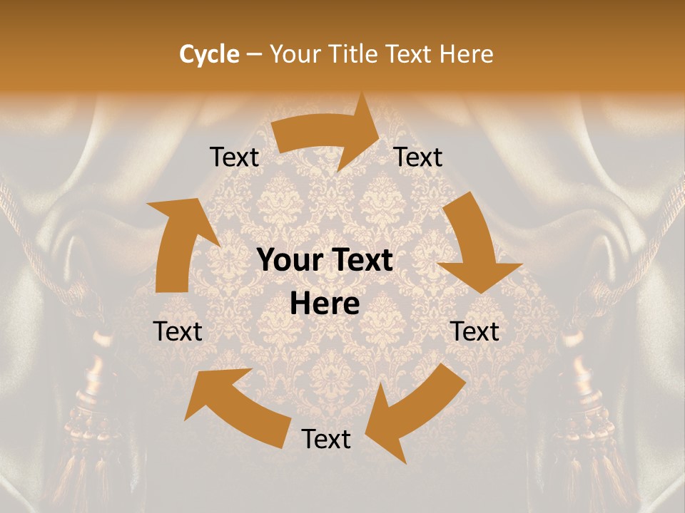 Curtains Vector PowerPoint Template