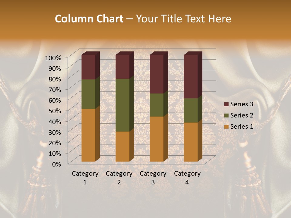 Curtains Vector PowerPoint Template