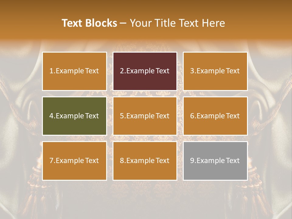 Curtains Vector PowerPoint Template