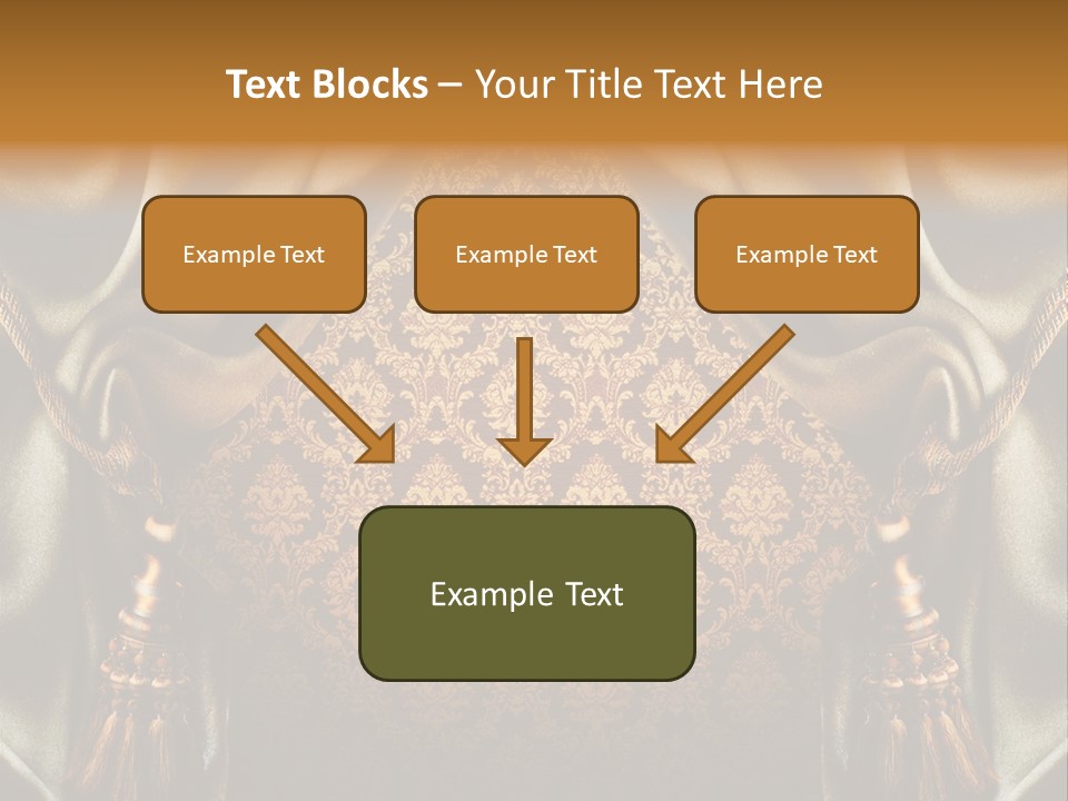 Curtains Vector PowerPoint Template