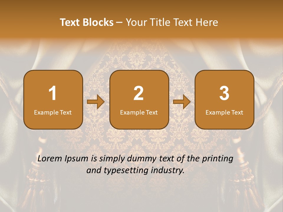 Curtains Vector PowerPoint Template