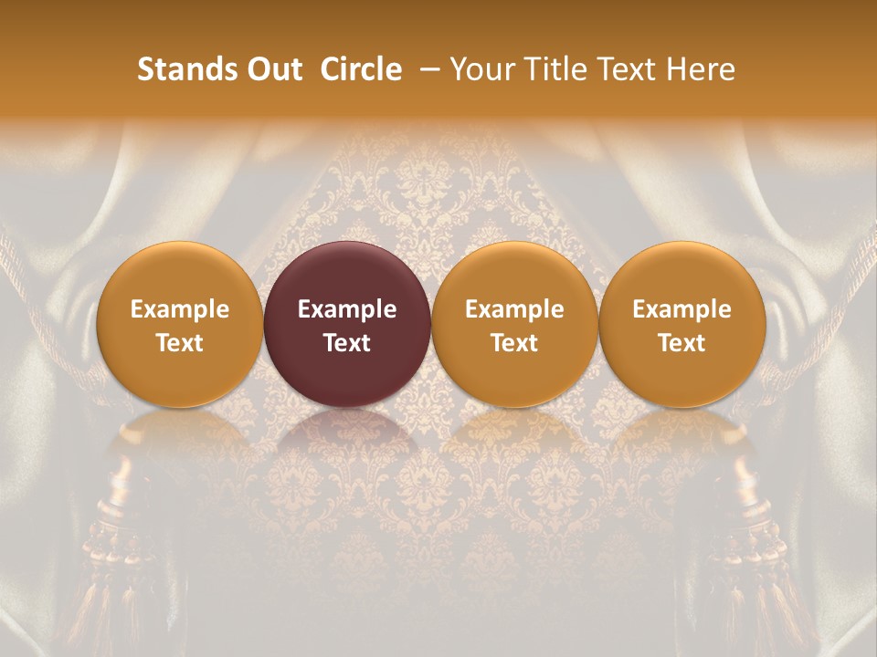 Curtains Vector PowerPoint Template