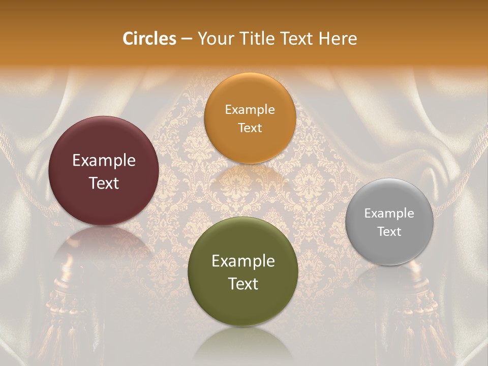 Curtains Vector PowerPoint Template