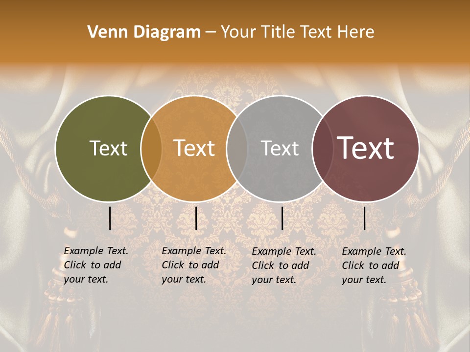 Curtains Vector PowerPoint Template