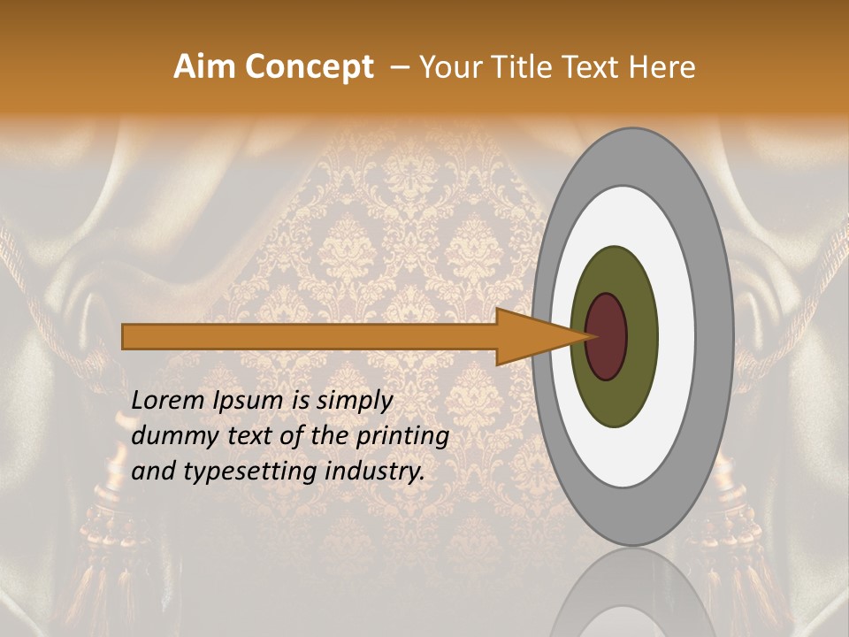 Curtains Vector PowerPoint Template