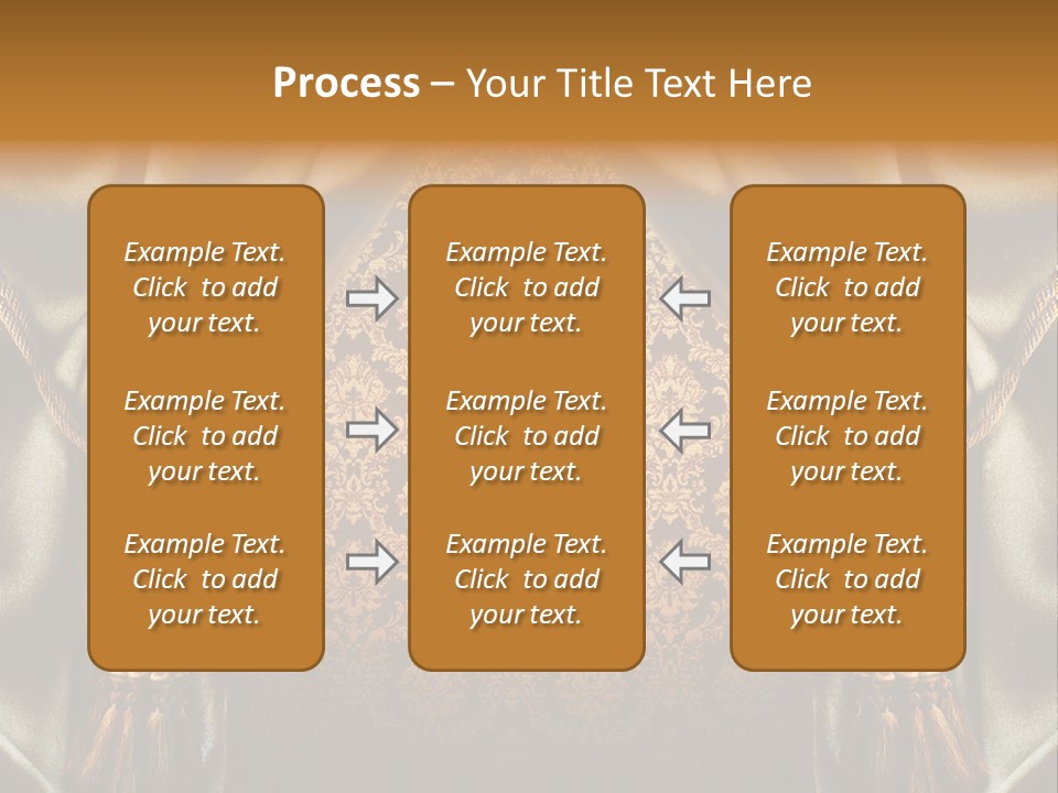 Curtains Vector PowerPoint Template