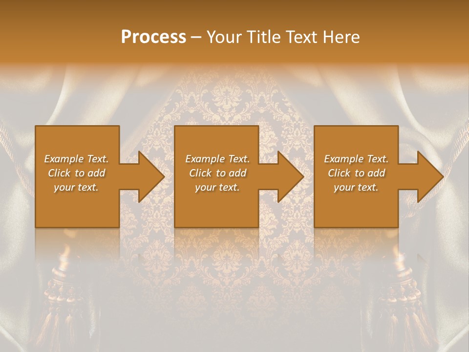 Curtains Vector PowerPoint Template