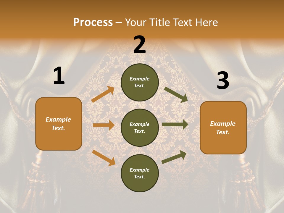 Curtains Vector PowerPoint Template