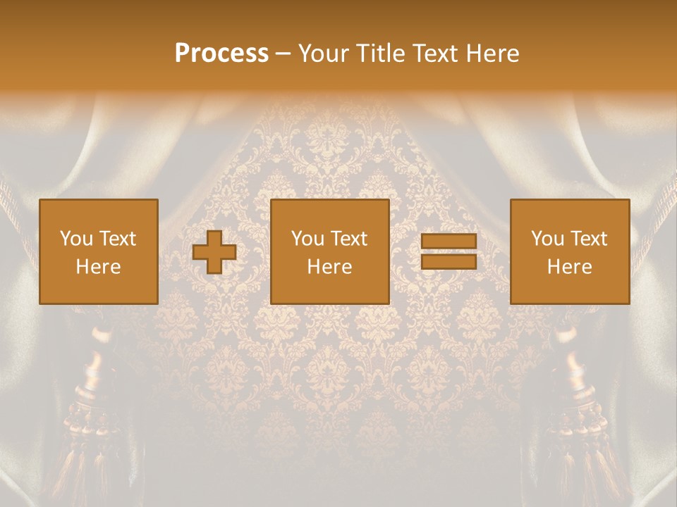 Curtains Vector PowerPoint Template