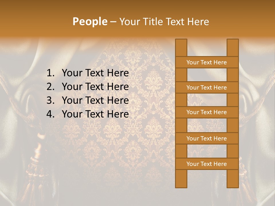 Curtains Vector PowerPoint Template