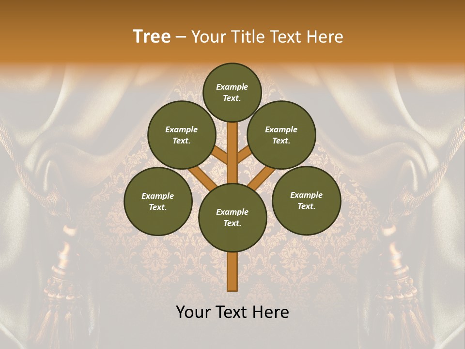 Curtains Vector PowerPoint Template