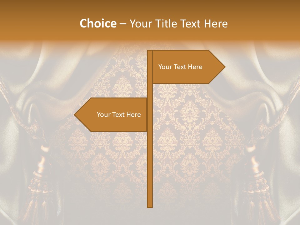 Curtains Vector PowerPoint Template