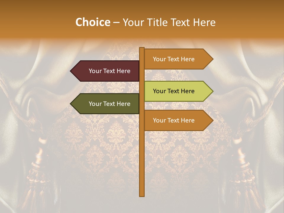 Curtains Vector PowerPoint Template