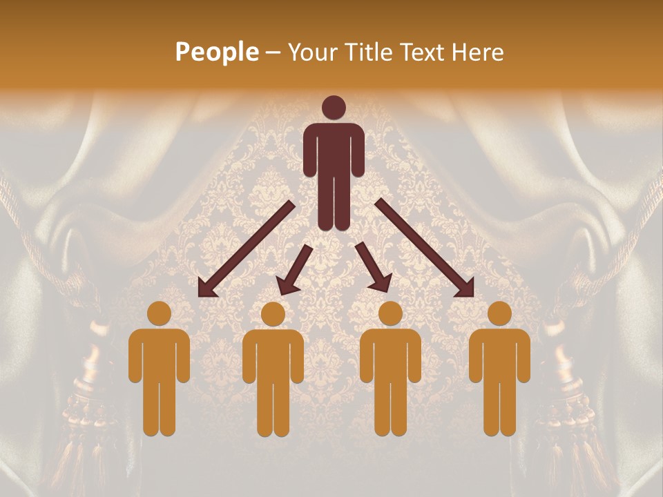 Curtains Vector PowerPoint Template