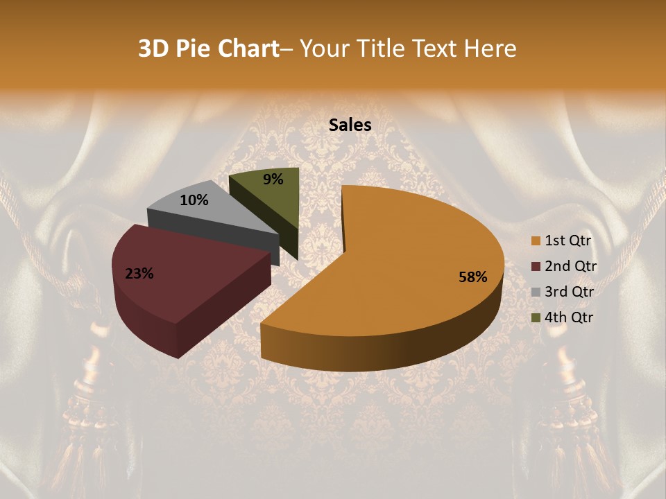 Curtains Vector PowerPoint Template