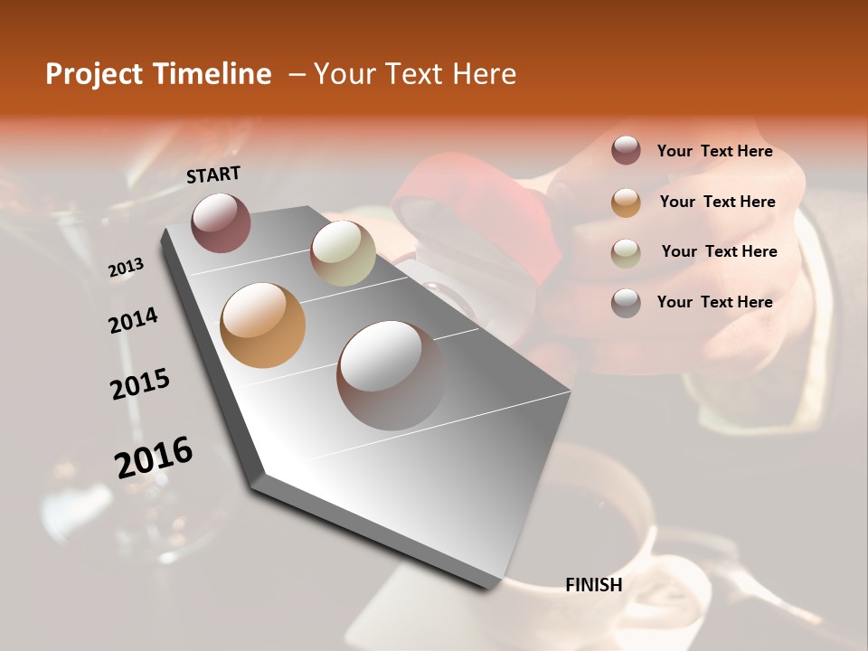 Married Flowers Love PowerPoint Template