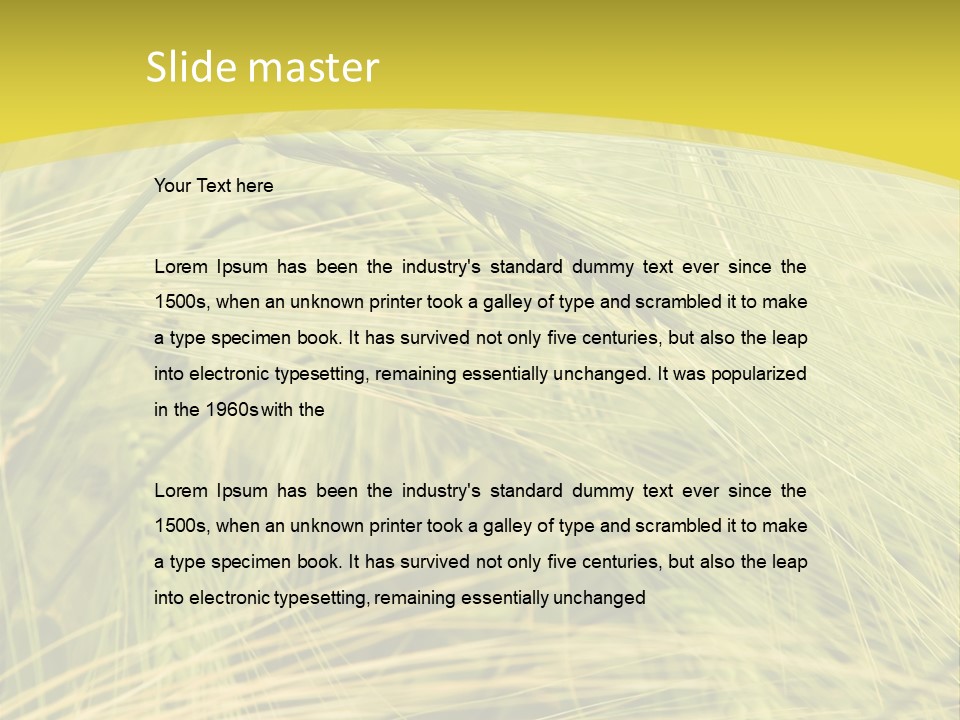 Wheat PowerPoint Template