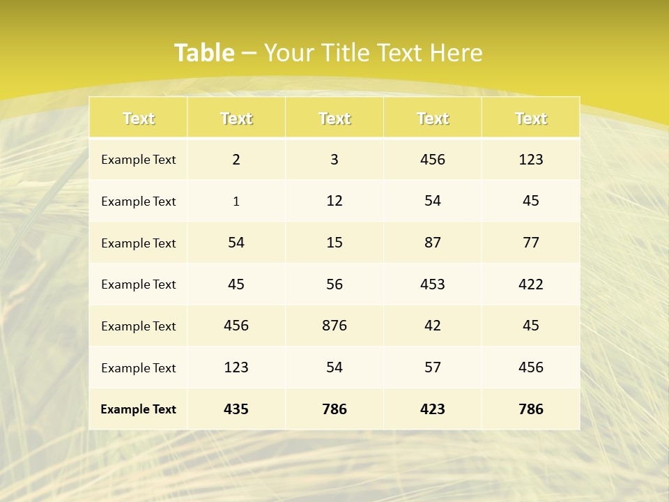 Wheat PowerPoint Template
