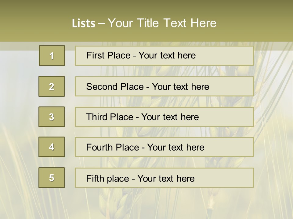 Wheat Background PowerPoint Template