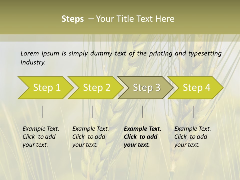 Wheat Background PowerPoint Template