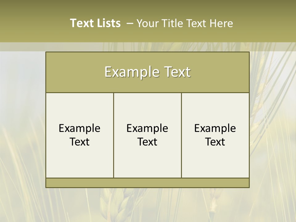 Wheat Background PowerPoint Template