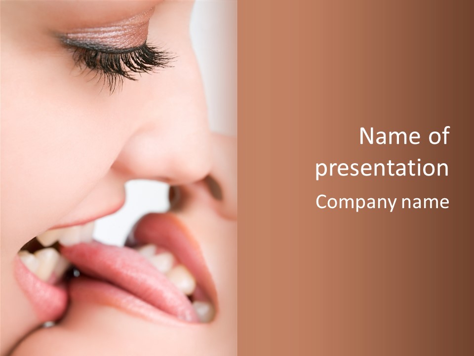 Beautiful Lips PowerPoint Template