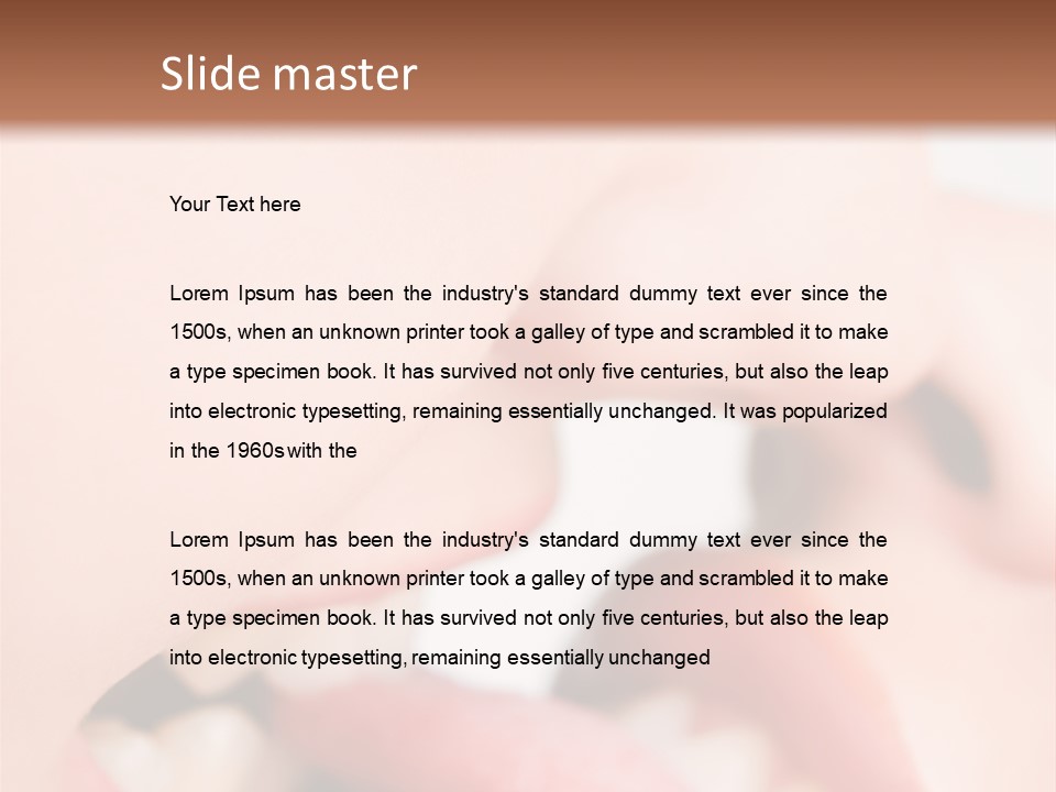 Beautiful Lips PowerPoint Template