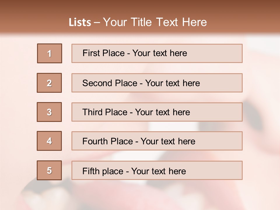 Beautiful Lips PowerPoint Template