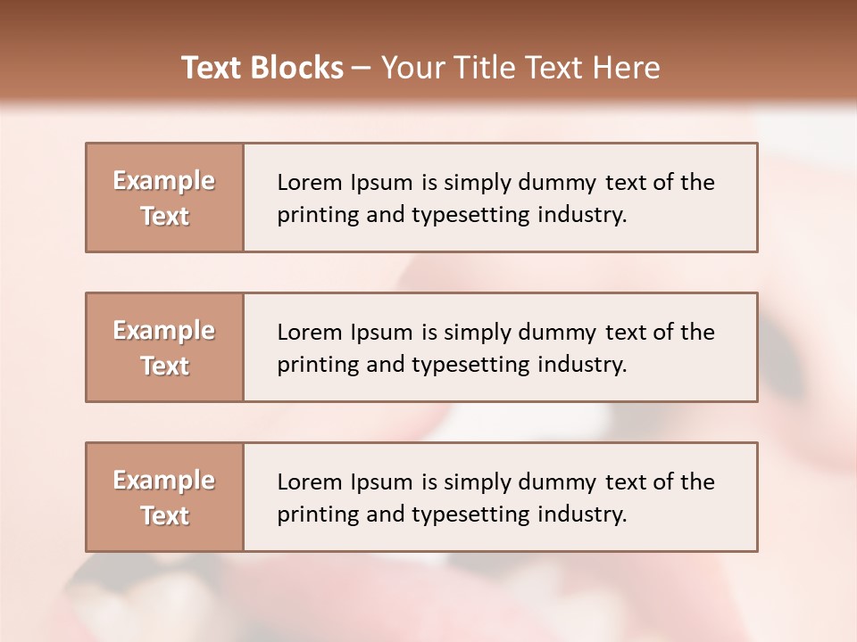 Beautiful Lips PowerPoint Template