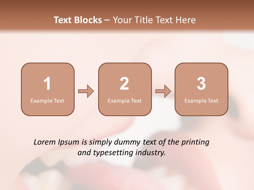 Beautiful Lips PowerPoint Template